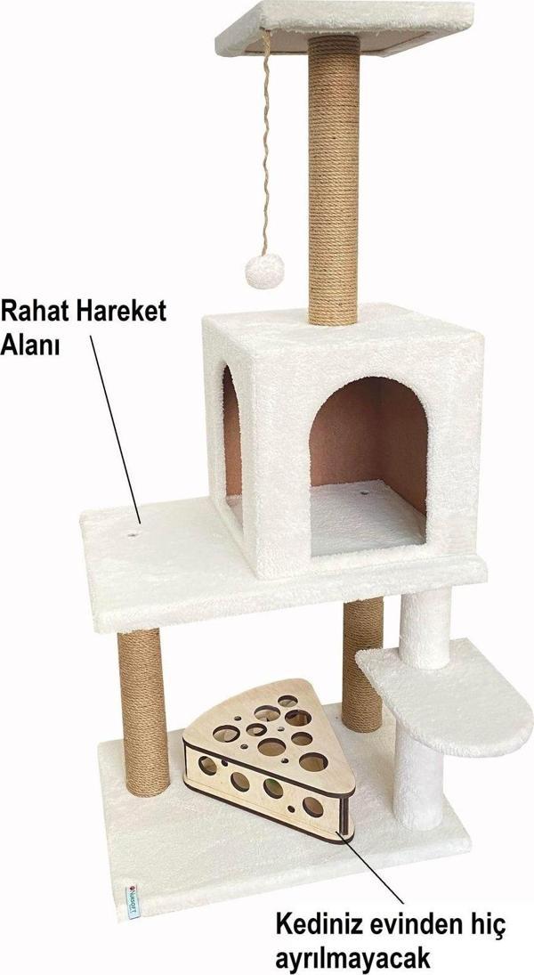Nursoft Kedi Tırmalama Evi Ve Kedi Oyun Evi - Image 1