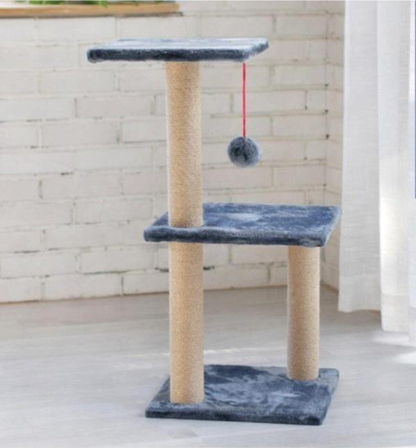 Nursoft Üçlü Gri Stepli Kedi Tırmalama Tahtası - Image 1