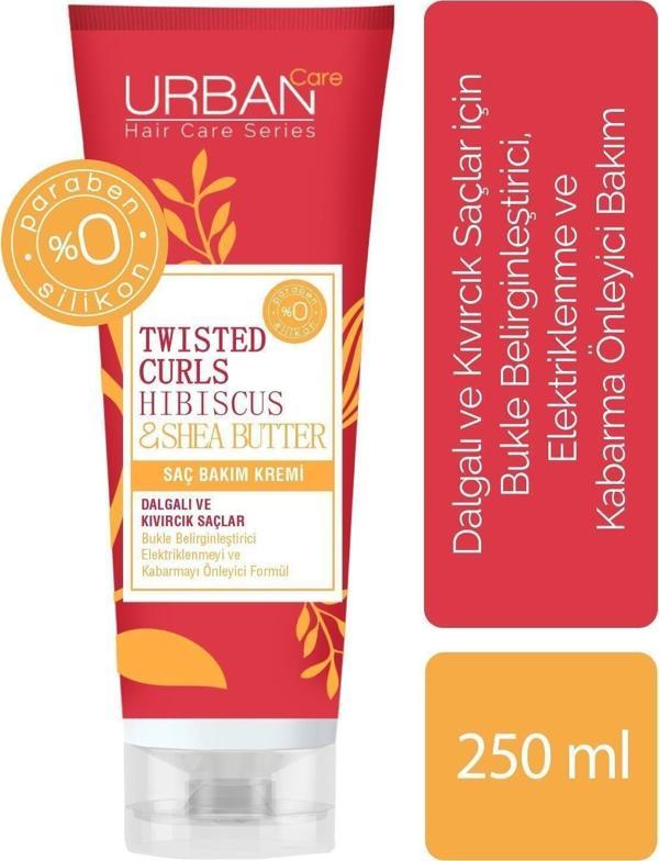 Urban Care Hibiscus&Shea Butter Kıvırcık Ve Dalgalı Saçlara Özel Saç Bakım Kremi-250 Ml - Image 1