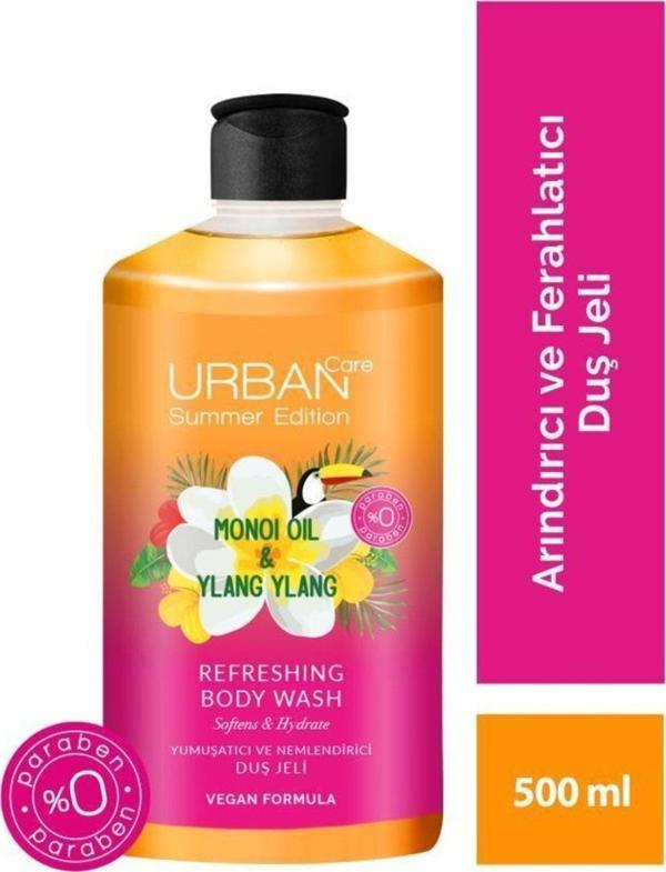 Urban Care Summer Body-Monoi Yağı&Ylang Ylang Arındırıcı Ve Ferahlatıcı Duş Jeli-Vegan-500 Ml - Image 1