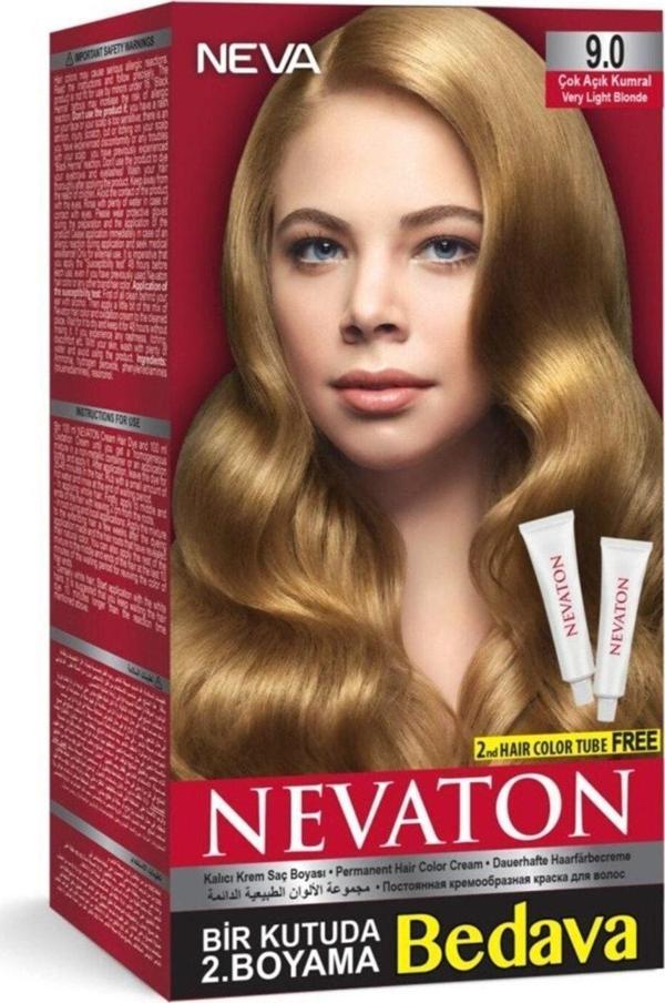 Nevaton Çok Açık Kumral Saç Boyası Seti 9.0 8698636611657 - Image 1