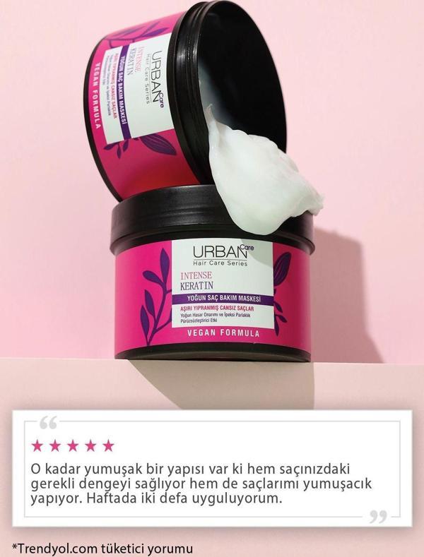 Urban Care Intense Keratin Aşırı Yıpranmış Saçlara Özel Yoğun Saç Bakım Maskesi 230 Ml-Vegan - Image 1