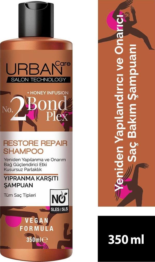 Urban Care No.2 Bond Plex Restore Repair Yıpranma Karşıtı Saç Bakım Şampuanı 350 Ml-Sülfatsız - Image 1