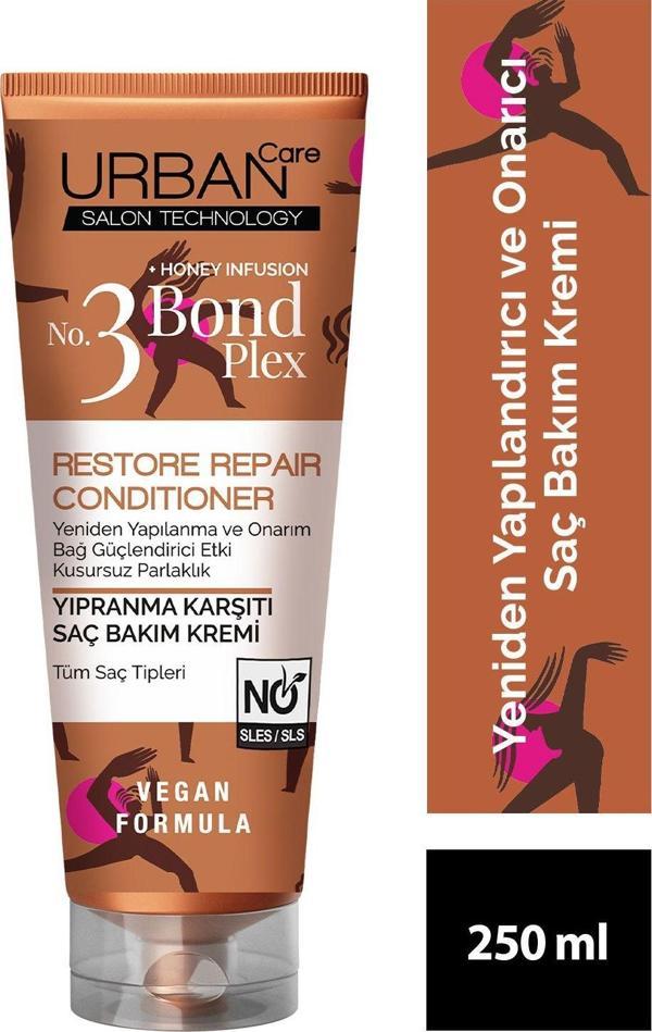 Urban Care No.3 Bond Plex Restore Repair Yıpranma Karşıtı Saç Bakım Kremi 250 Ml-Vegan - Image 1