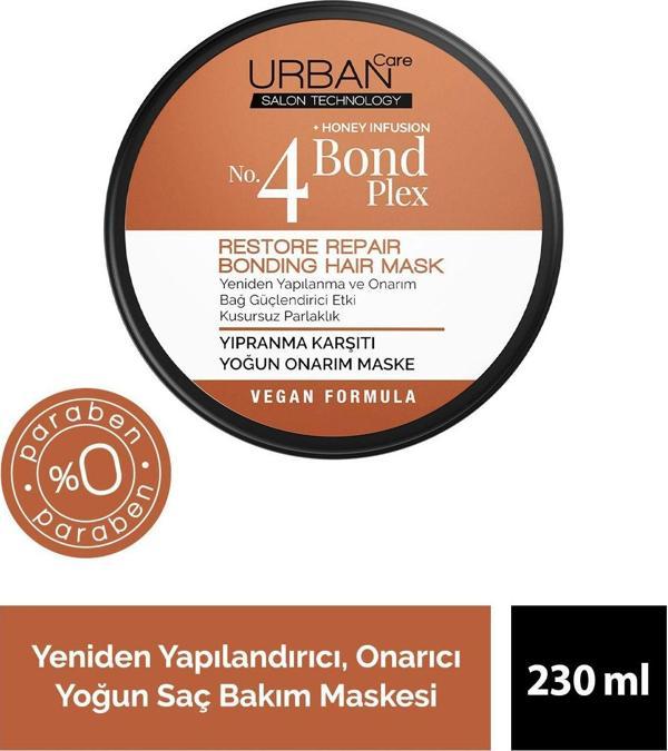 Urban Care No.4 Bond Plex Restore Repair Yıpranma Karşıtı Yoğun Onarım Maskesi 230 Ml-Vegan - Image 1
