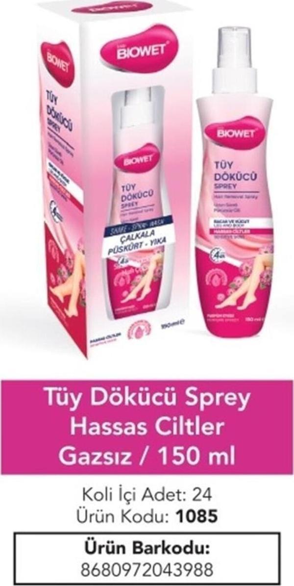 Biowet Tüy Dökücü Sprey 150Ml Hassas - Image 1