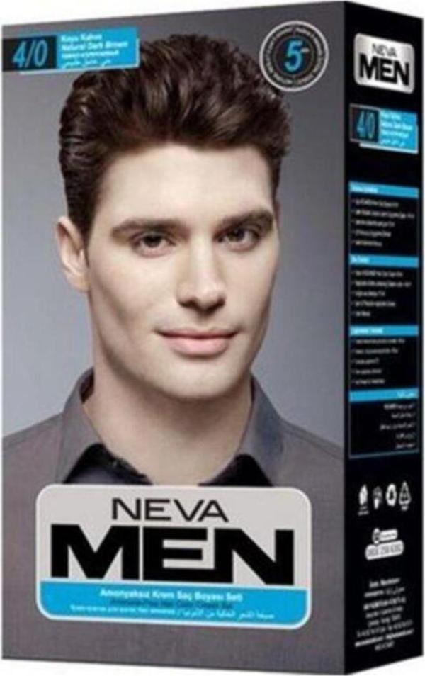 Neva Men Koyu Kahve Natural Saç Boyası Seti 4.0 - Image 1