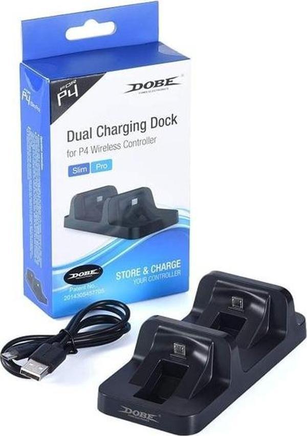 Dobe PS4 Dualshock Şarj Stand Kit 2 Li Şarj Stand Göstergeli - Image 1