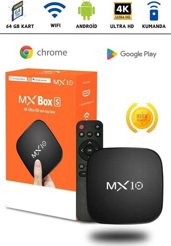 TORİMA MX10 4K Android TV Box Medya Oynatıcı Android 7.1 Tv Box Tv Stick Medya Oynatıcı Smart Tv Wifi - Image 1
