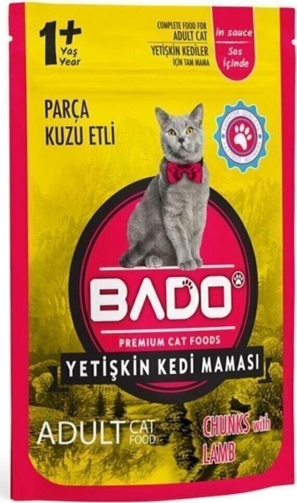 Bado Yetişkin Yaş Kedi Mama Etli 85 Gr - Image 1