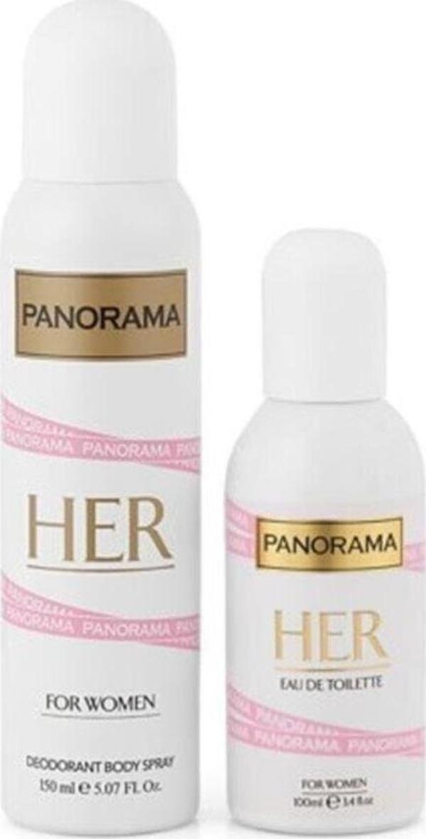 Panorama Professional Her Edt 100 Ml Ve 150 Ml Deodorant Kadın Parfüm Seti 8681957077363 - Image 1