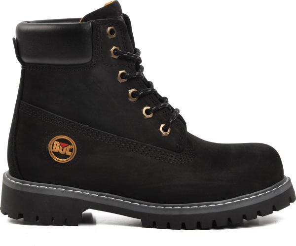Bulldozer 240602 Siyah Nubuk Hakiki Deri Bağcıklı Unisex Bot - Image 1