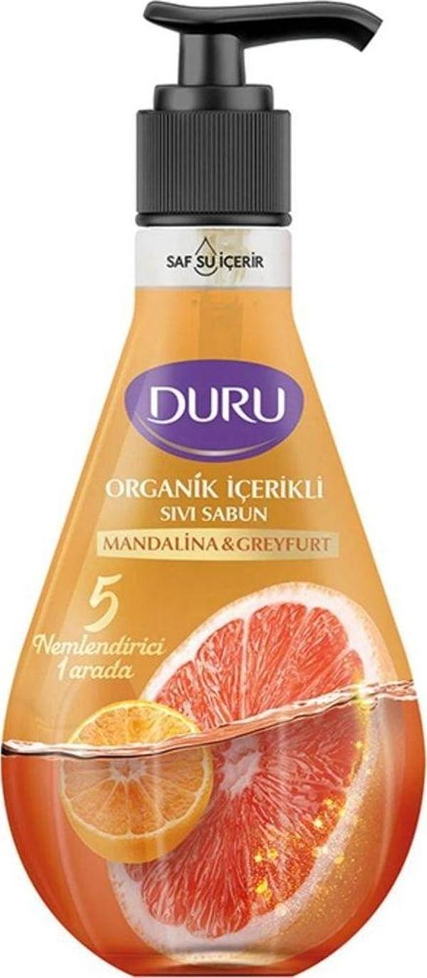 Duru Organik Içerikli Mandalina & Greyfurt Sıvı Sabun 500Ml - Image 1