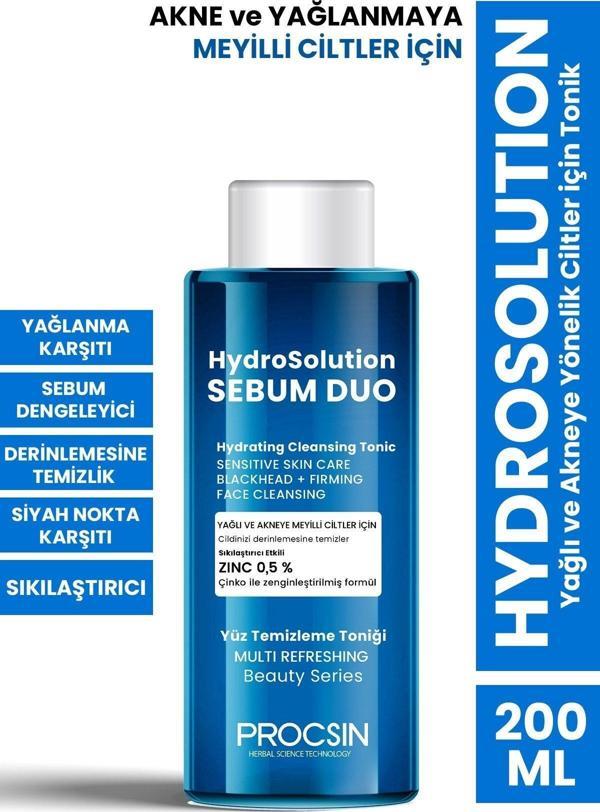 Procsin Hydrosolution Yağlı Ve Akneye Yönelik Ciltler Için Tonik 200 Ml - Image 1