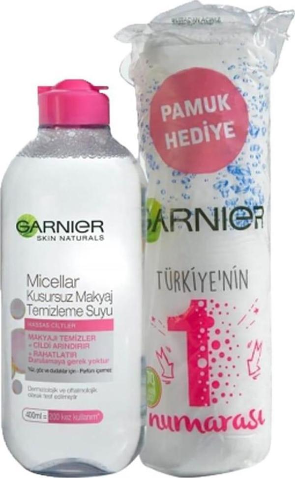 Garnier Micellar Temizleme Suyu 400 Ml Pamuk Hediye - Image 1