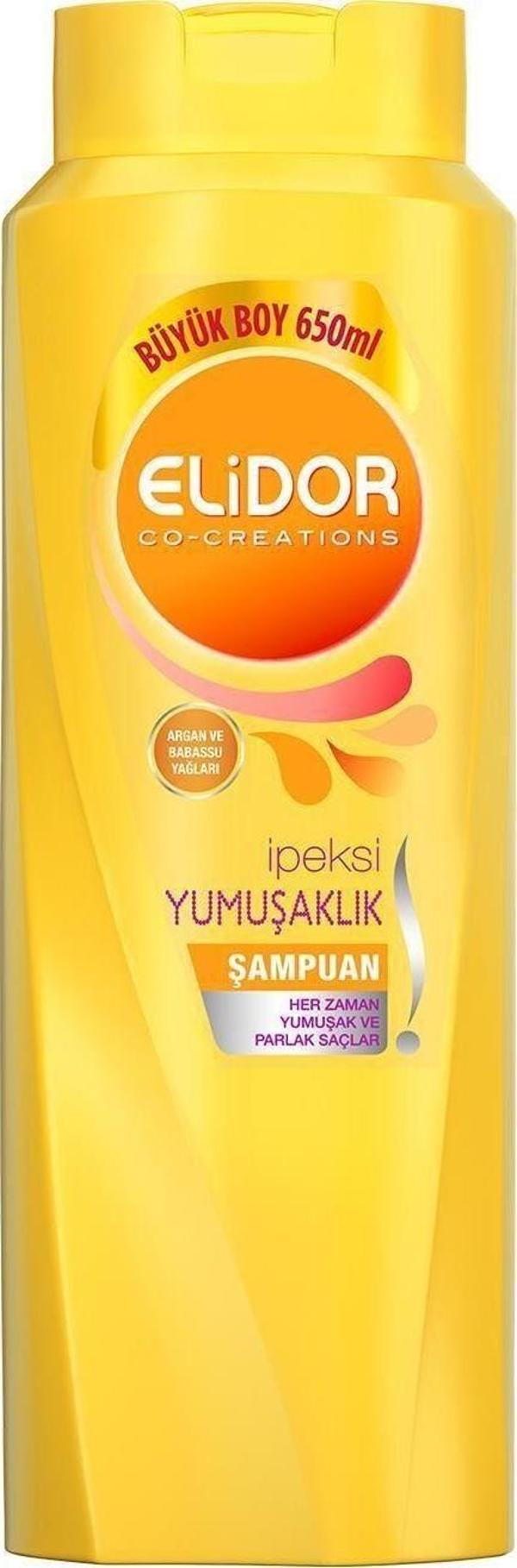 Elidor İpeksi Yumuşaklık Saç Bakım Şampuanı 650Ml - Image 1