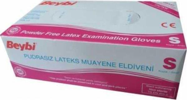 Beybi Pudrasız Latex Eldiven S 100' Lü - Image 1