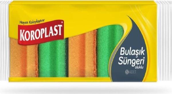 Koroplast Düz Bulaşık Süngeri 5 Adet - Image 1