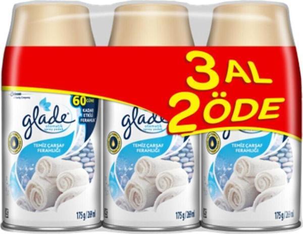 Glade Otomatik Sprey Oda Kokusu Yedek Clean Linen - Image 1