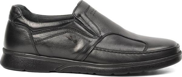 Forelli 32606 Siyah Erkek Slip On Hakiki Deri Ayakkabı - Image 1