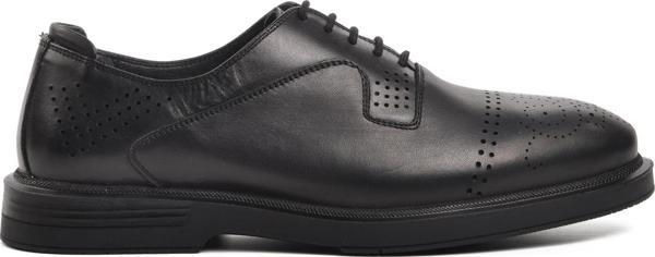 Forelli 43708 Tedd Siyah Hakiki Deri Erkek Casual Ayakkabı - Image 1