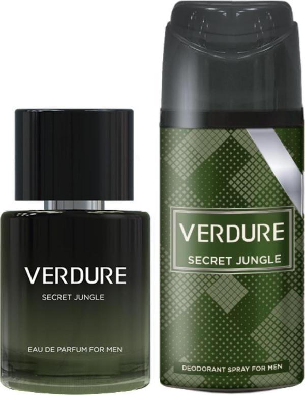 Verdure Secret Jungle Erkek Parfüm + Deodorant 2'Li Set - Image 1