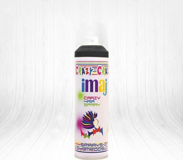 İmaj Crazy Color Renkli Saç Spreyi Siyah 100 Ml - Image 1