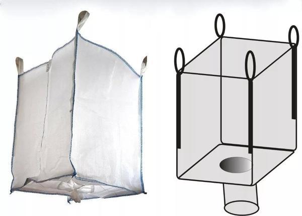 10 Adet 90x90x120 CM Sanayi Tipi Big Bag Büyük Grit Çuval  Alt Bacalı Tahliyeli - Image 1