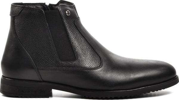 Pierre Cardin 1196063-24K Siyah Hakiki Deri Fermuarlı Erkek Bot - Image 1