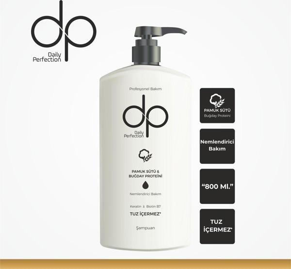 Dp Daily Perfection Pamuk Sütü & Buğday Proteini Şampuan 800 Ml - Image 1