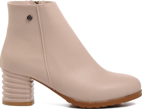 Pierre Cardin Pc-52524 Krem İçi Polarlı Kadın Topuklu Bot - Image 1