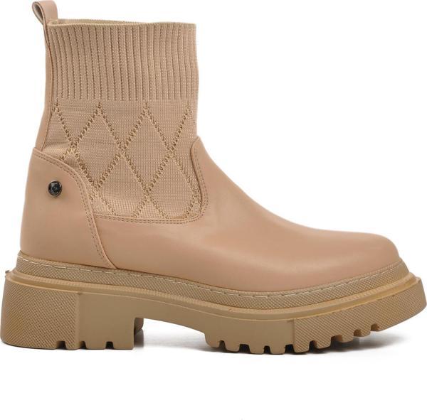 Pierre Cardin Pc-52561 Krem İçi Polarlı Kadın Chelsea Bot - Image 1