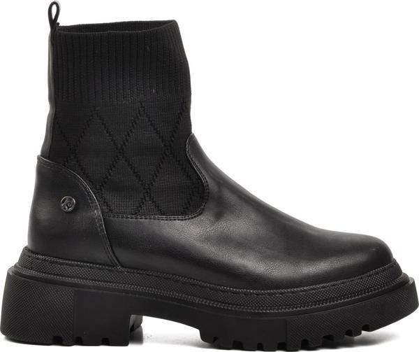 Pierre Cardin Pc-52561 Siyah İçi Polarlı Kadın Chelsea Bot - Image 1