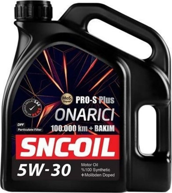 Snc Oil 100.000 Km+ Pro-S Plus Onarıcı 5W-30 Motor Yağı 4 Litre - Image 1