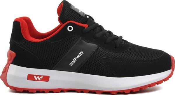 Walkway Manila Siyah-Beyaz-Kırmızı Kadın Sneaker - Image 1