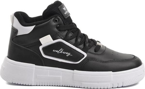 Walkway Nefertiti Siyah-Beyaz Unisex Hi Sneaker - Image 1