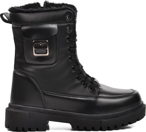 Walkway Zeta Siyah-Zümrüt İçi Kürklü Kadın Bot - Image 1