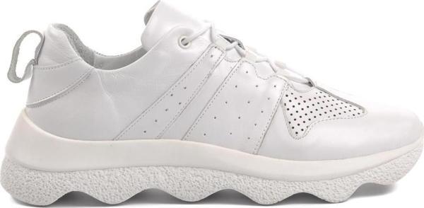 Venüs 2314001 Beyaz İçi Dışı Hakiki Deri Kadın Sneaker - Image 1