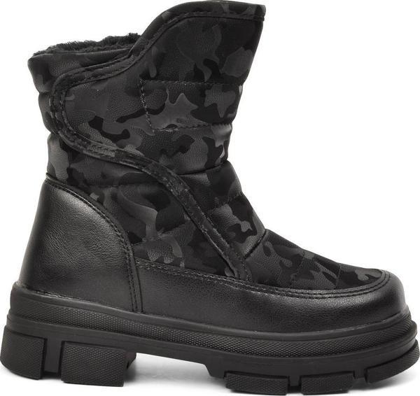 Walkway Belz-F Siyah İçi Kürklü Fermuarlı Çocuk Kar Botu - Image 1