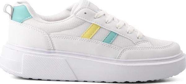 Walkway Deren-G Beyaz-Sarı-Yeşil Kadın Sneaker - Image 1