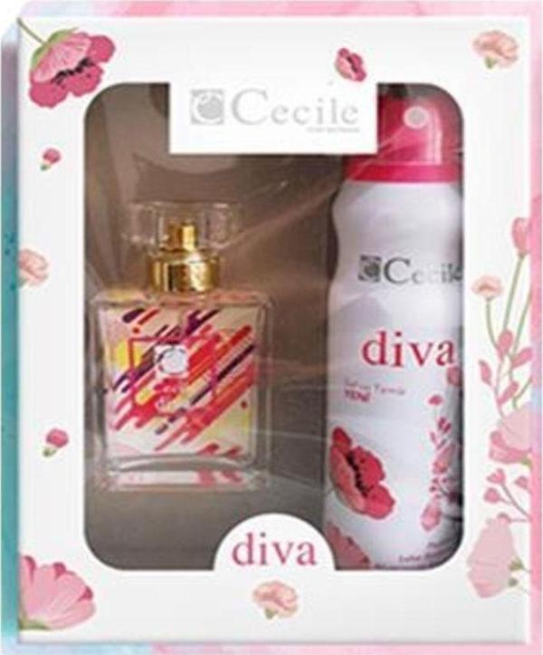 Cecile Parfüm Set Bayan Diva Edt 55Ml+ Deo 150Ml - Image 1