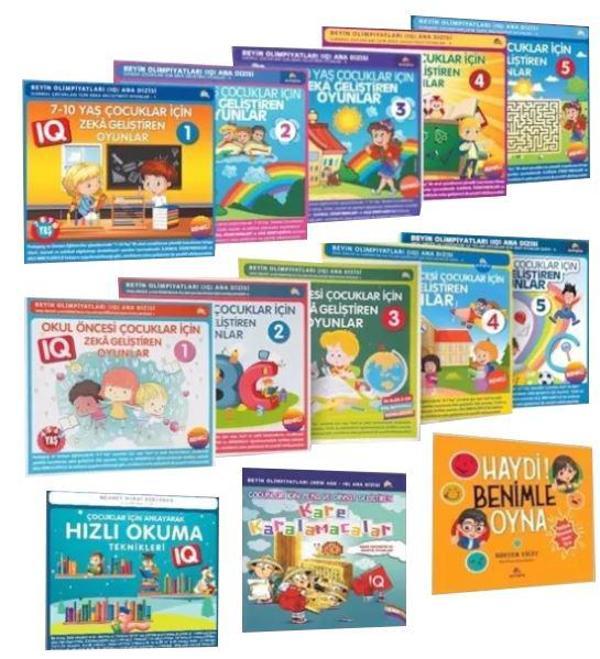 6-12 Yaş ve Üstü Çocuklar İçin Zeka Geliştiren Oyunlar - 13 Kitap Takım - Ekinoks - Image 1