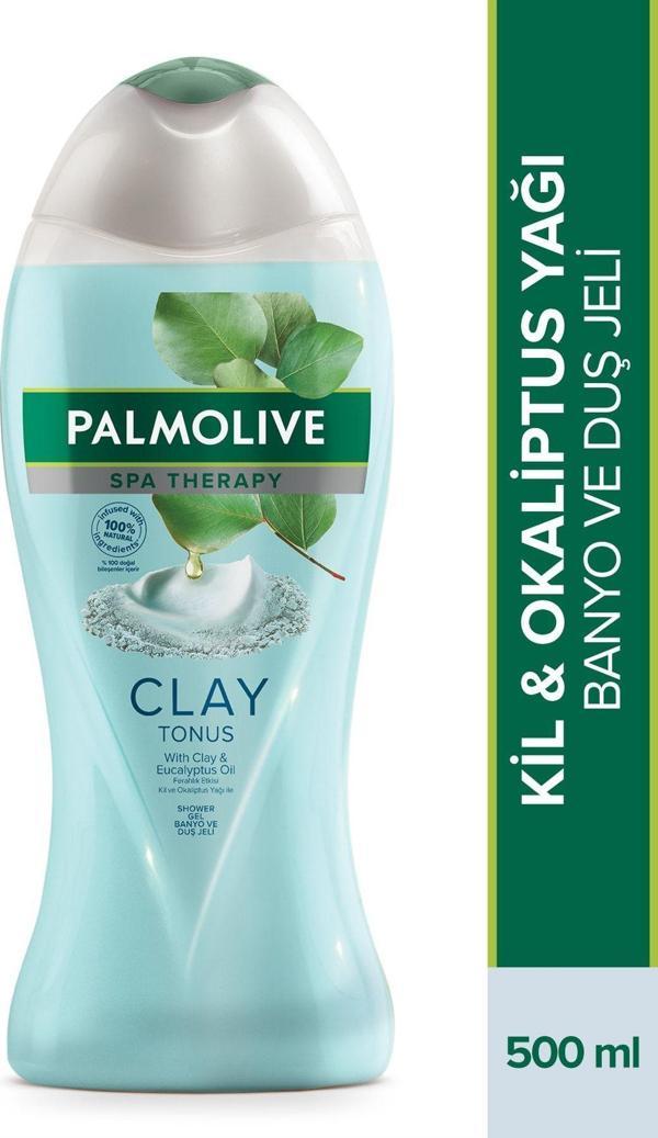 Palmolive Spa Therapy Clay Tonus Kil Ve Okaliptus Yağı Banyo Ve Duş Jeli 500 Ml - Image 1