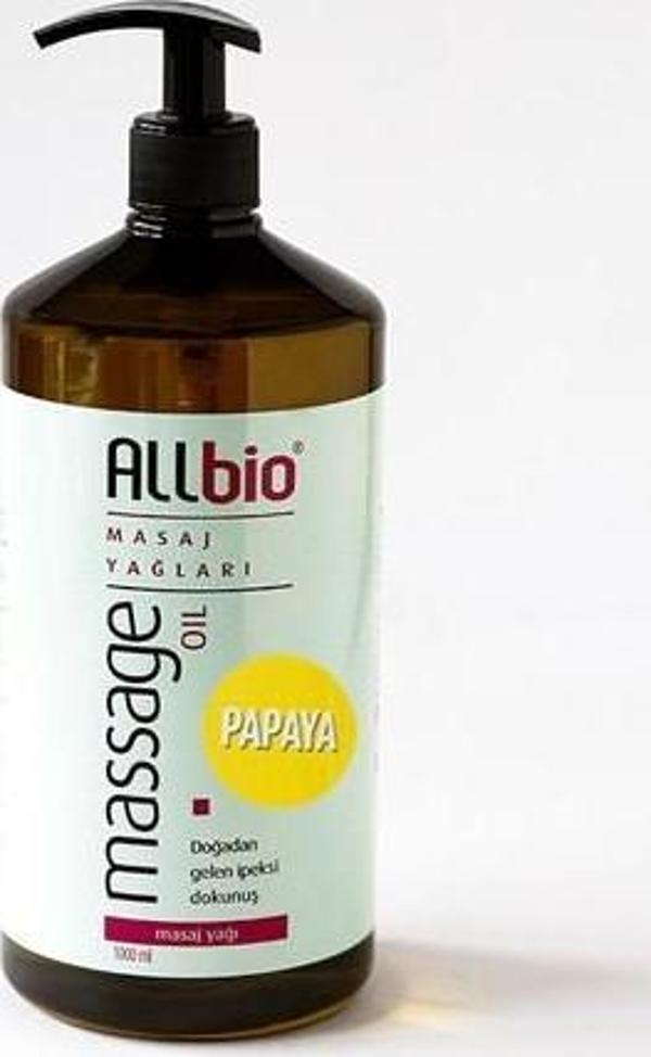 Allbio Masaj Yağı Papaya (1 litre) - Image 1