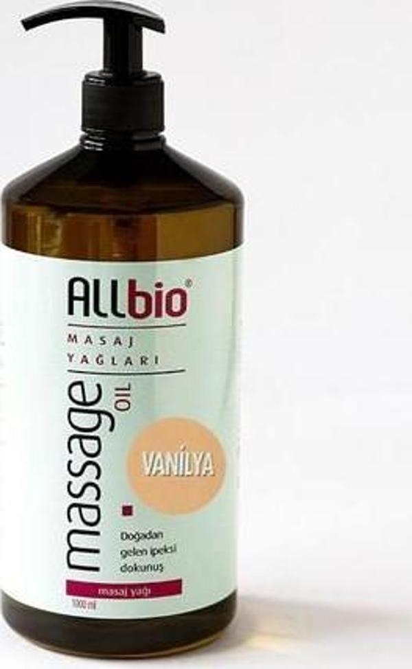 Allbio Masaj Yağı Vanilya (1 litre) - Image 1