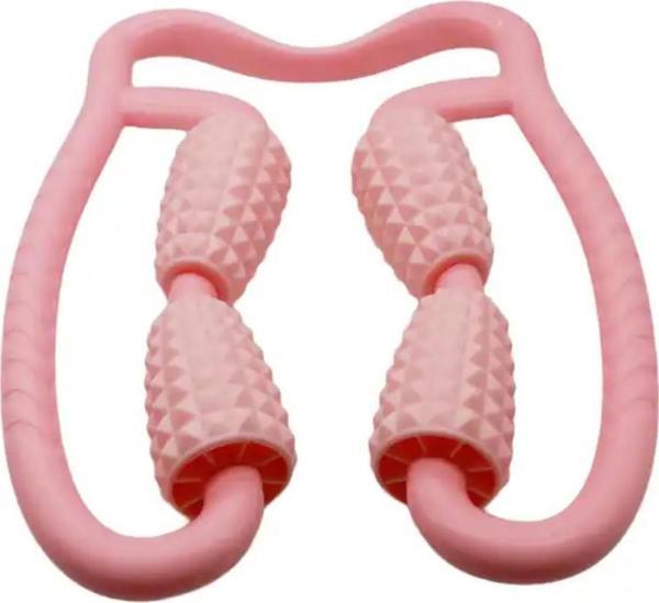 Selülit Masaj Rulosu 4 Topuzlu Masaj Aparatı Pembe Renk - Image 1