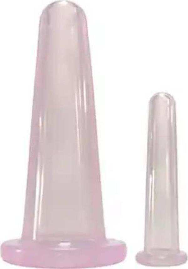 Silikon Yüz Masaj Kupa Seti  2'li Mor Renk - Image 1