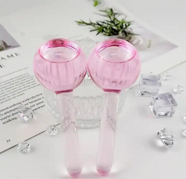 Yüz Buz Küresi ve Face Terapi Masaj İce Topu Pembe Renk - Image 1