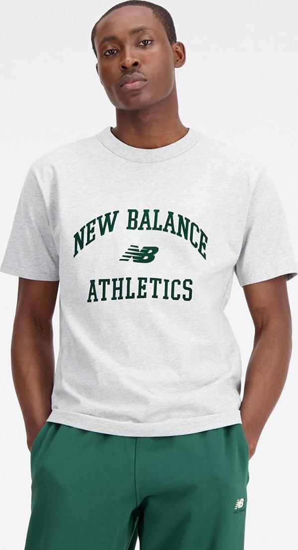 New Balance Lifestyle MNT1402-AG Gri Erkek T-Shirt - Image 1