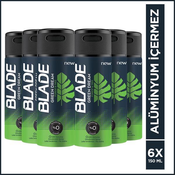 Blade Green Dream Deodorant 6x150ml - Image 1